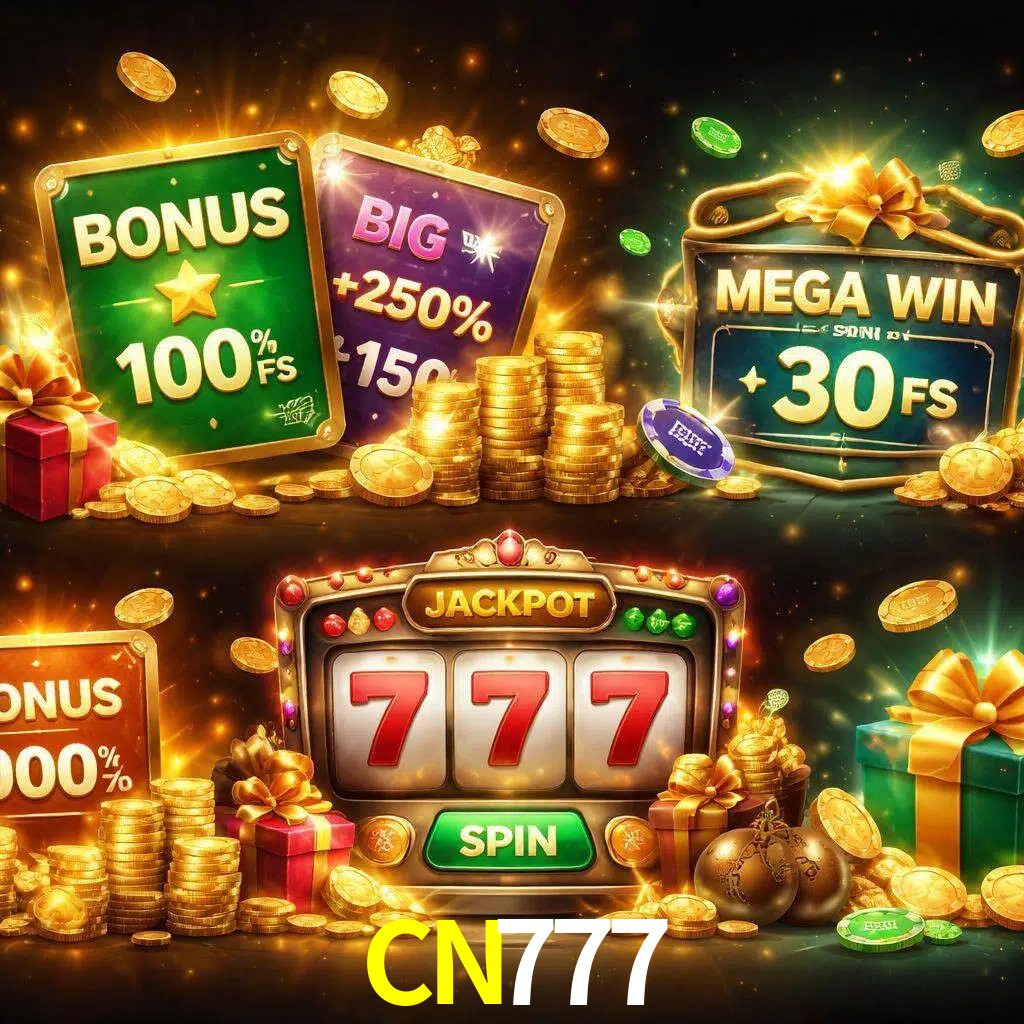 Tipos de bonos CN777 incluyendo recompensas de bienvenida y promociones continuas